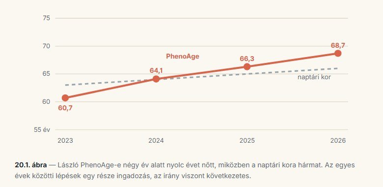 László PhenoAge-e négy év alatt.